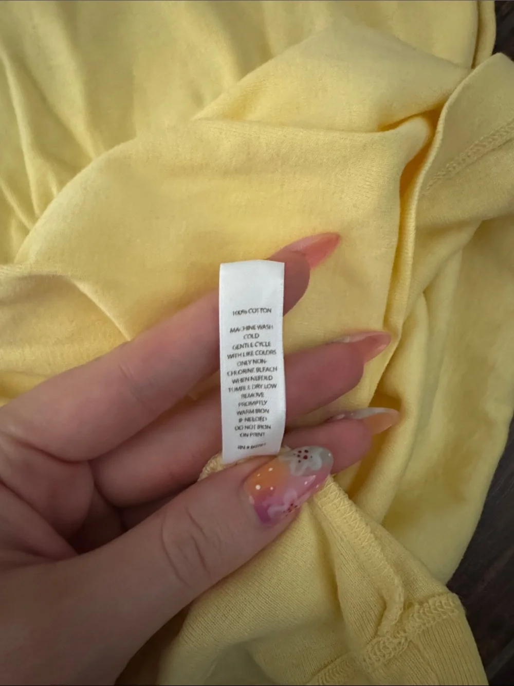 Victoria’s Secret Tee Shop Vintage Pink Butter Yellow 100% Cotton Baseball Shirt - Picture 3 of 3